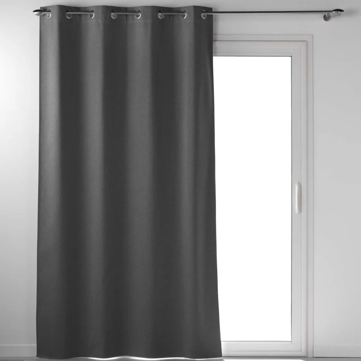 RIDEAU OEILLETS 135X260CM OCCULTANT OCCULTISS ANTHRACITE