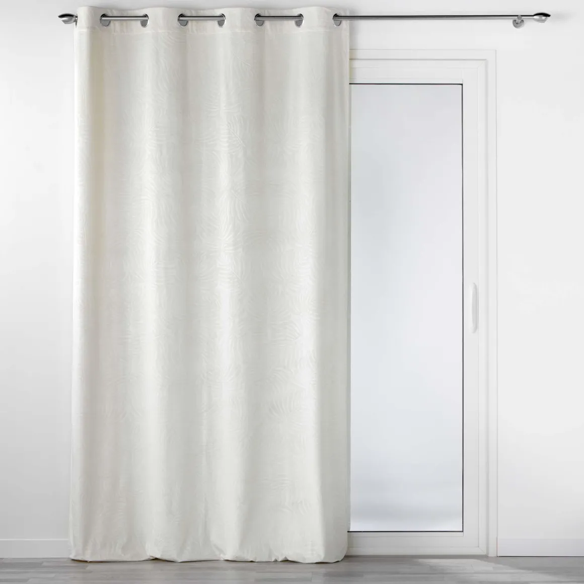 RIDEAU OEILLETS 140X240CM OCCULTANT RELIEF ANALIA NATUREL