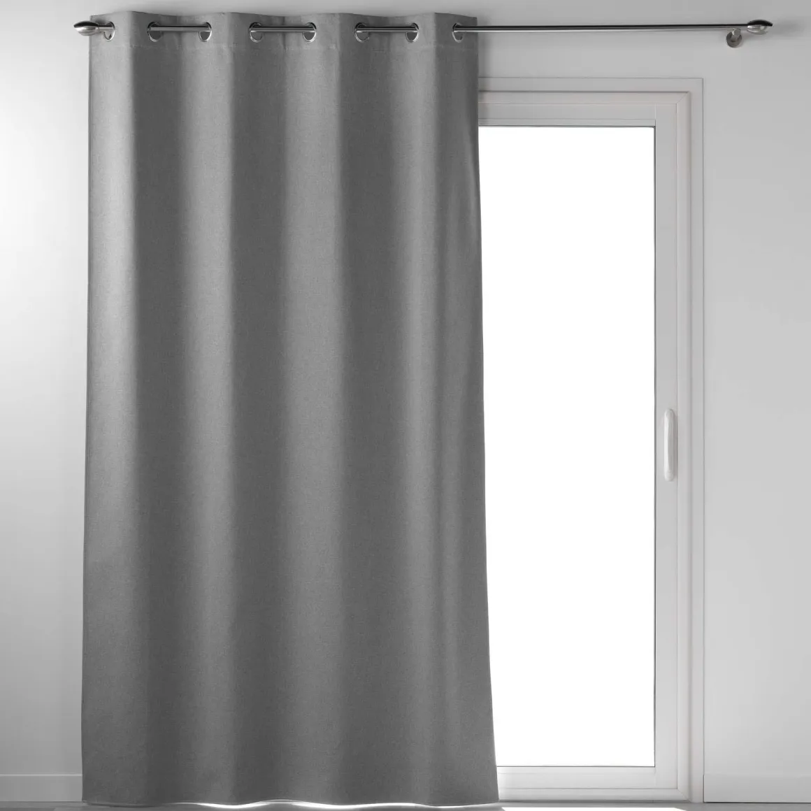 RIDEAU OEILLETS 135X260CM OCCULTANT OCCULTISS GRIS