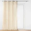 RIDEAU OEILLETS 140X240CM POLYCOTON IMPRIME MADDY OCRE