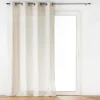 RIDEAU OEILLETS 140X240CM POLYESTER LIN UNI PAULINE