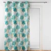 RIDEAU OEILLETS 140X260CM POLYESTER ORNELLA EMERAUDE