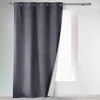RIDEAU OEILLETS 140X260CM THERMIQUE ICEMOUNT ANTHRACITE