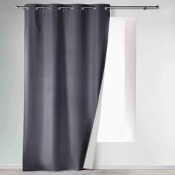 RIDEAU OEILLETS 140X260CM THERMIQUE ICEMOUNT ANTHRACITE