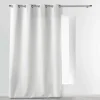 RIDEAU OEILLETS 140X280CM UNI ESSENTIEL BLANC
