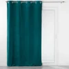 RIDEAU OEILLETS 140X260CM VELOURS VELOURIANE PETROLE