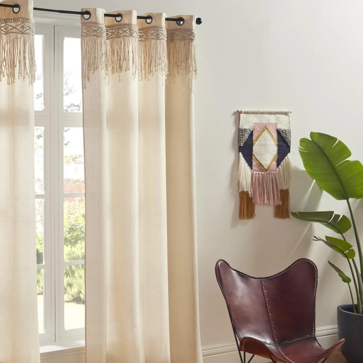 RIDEAU RITUALITY EN MACRAME 140X260CM
