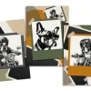 RIDE BOULEDOGUE TORCHON 50X70CM MULTICOLORE