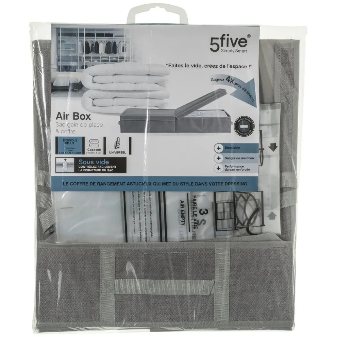 SAC COMPRESSEUR AIR BOX SOUS LIT