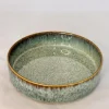 SALADIER VERT EMPILABLE PORCELAINE EMAIL REACTIF 20CM
