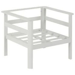 SALON ANGLE PARADIZE BLANC 6 PLACES