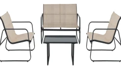 SALON DE JARDIN ESSENTIEL BEIGE 4 PLACES