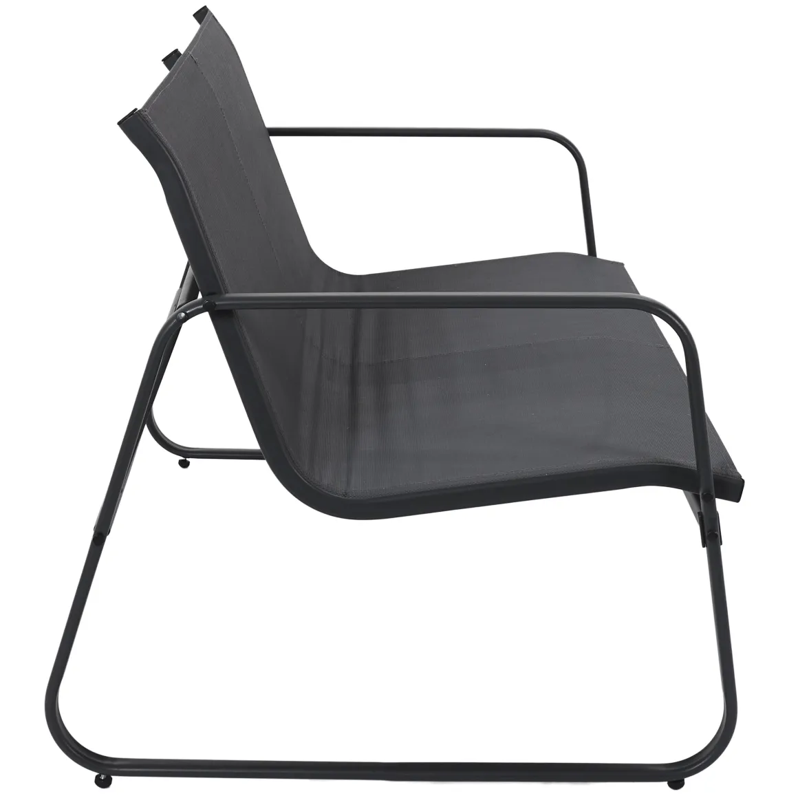 SALON JARDIN ESSENTIEL ANTHRACITE 4 PLACES