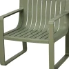 SALON JARDIN 4 PLACES 2 TABLES VERT
