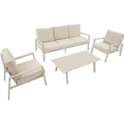 SALON LUZANE ARGILE 5 PLACES