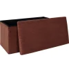 SCOTT COFFRE BANC PLIABLE COTELE TERRACOTTA
