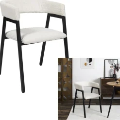 SCOTT FAUTEUIL DESIGN COTELE BEIGE