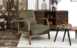 SCOTT FAUTEUIL SALON COTELE VERT