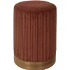 SCOTT POUF COTELE TERRACOTTA