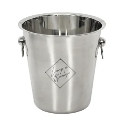 SEAU A CHAMPAGNE ACIER 22CM