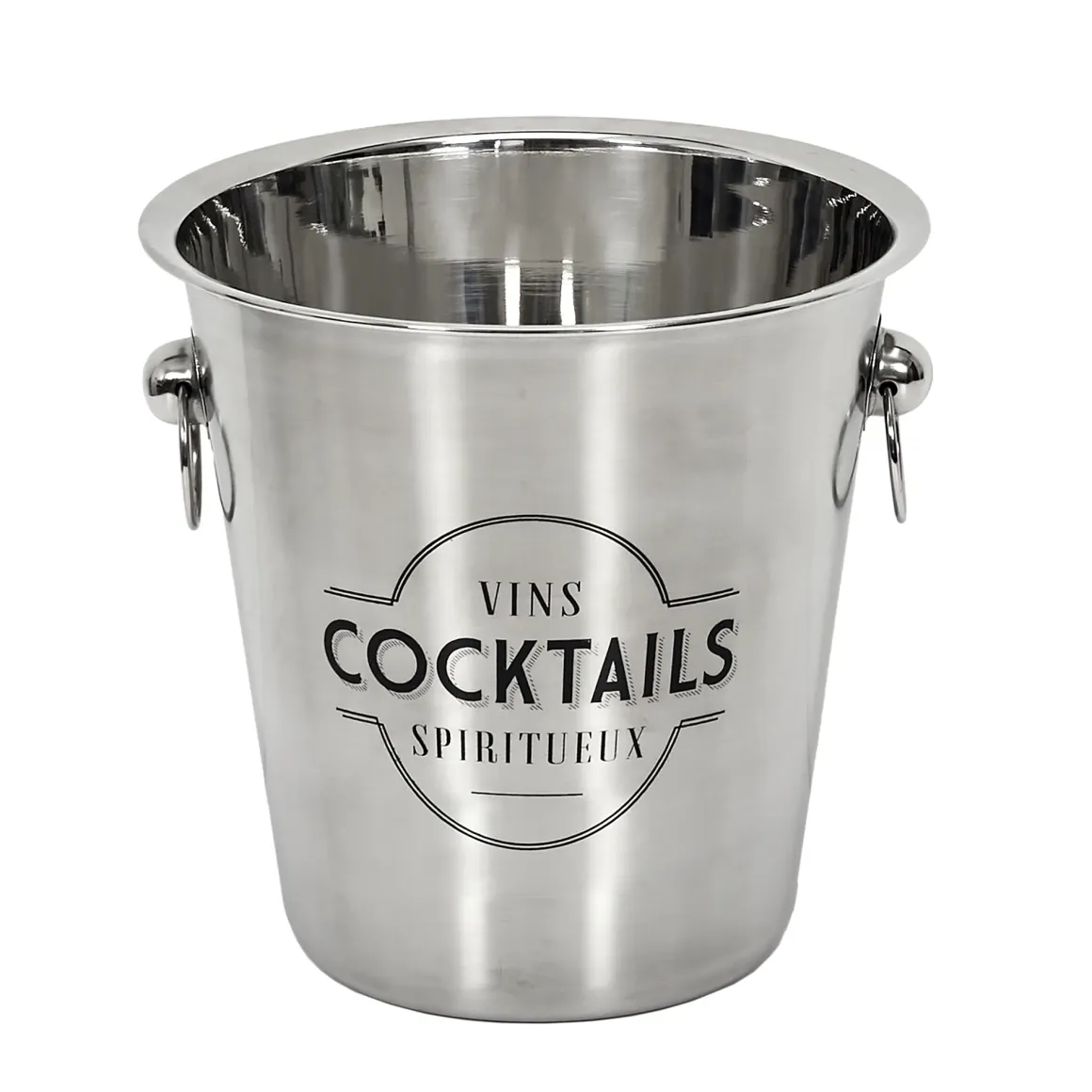 SEAU A CHAMPAGNE ACIER 22CM