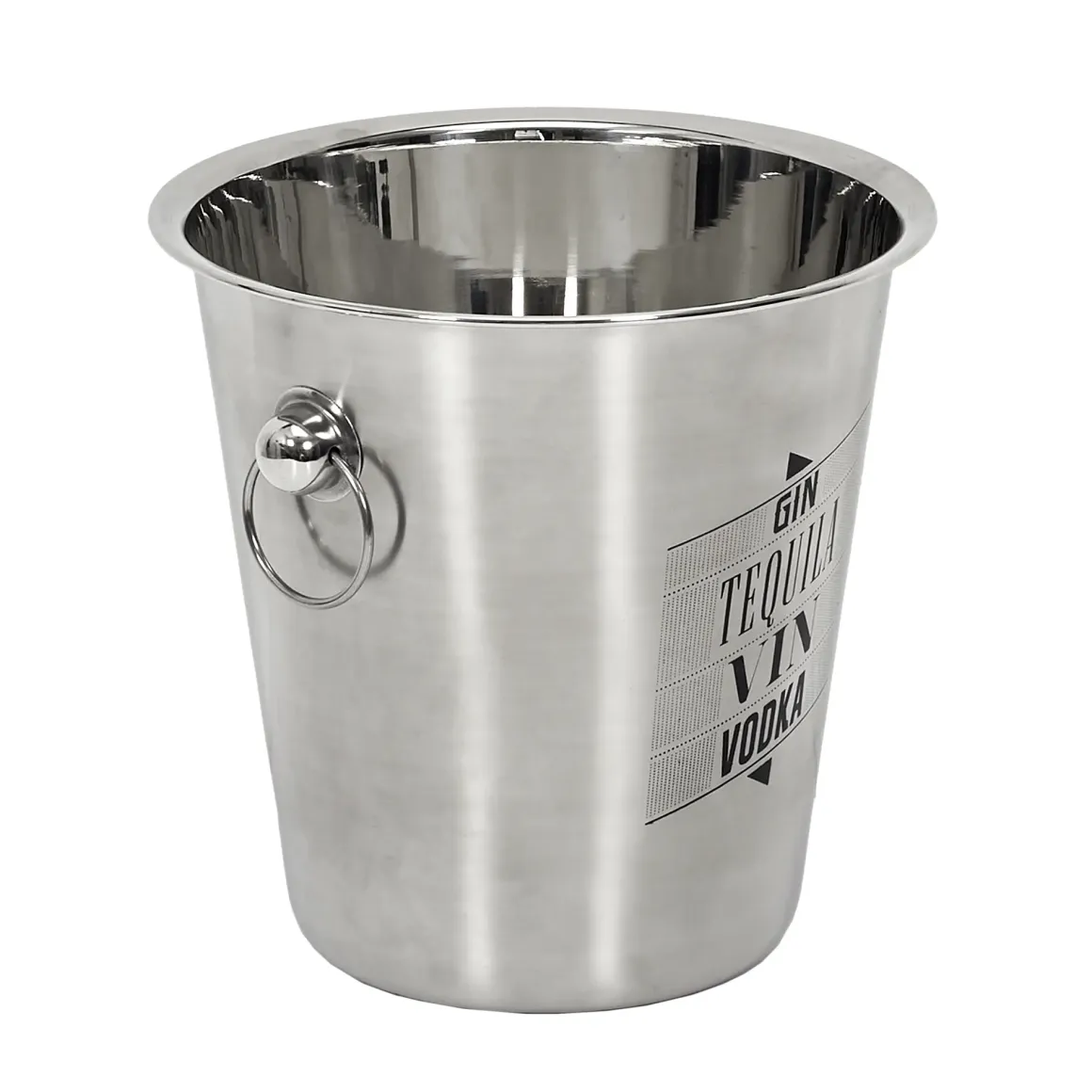 SEAU A CHAMPAGNE ACIER 22CM