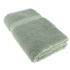 SERVIETTE BAIN 90X150CM COTON VERT EUCALYPTUS