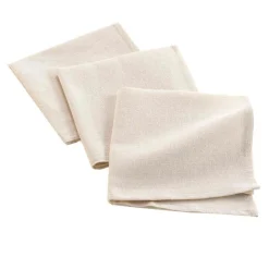 SERVIETTE DE TABLE X3 PCS 40X40CM POLYCOTON UNI SERAFINE