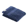 SERVIETTE INVITE 30X50CM COTON BLEU MARINE