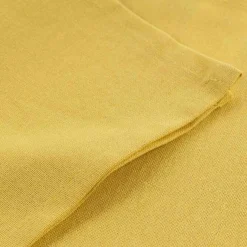 3 SERVIETTES DE TABLE 40X40 CM COTON UNI INITIA JAUNE