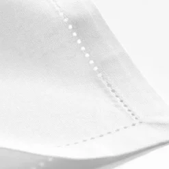 SERVIETTE TABLE X3 PCS 40X40CM COTON UNI CHARLINE BLANC