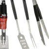 SET 3 ACCESSOIRES BARBECUE METAL ET NOIR