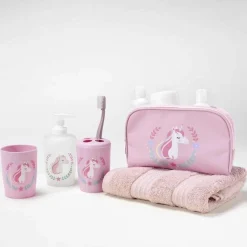 SET 4 ACCESSOIRES SALLE DE BAIN IMPRIME ZOELIE