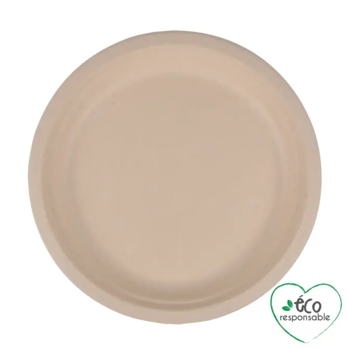 SET 12 ASSIETTES RONDES CANNE A SUCRE 22CM NATUREL
