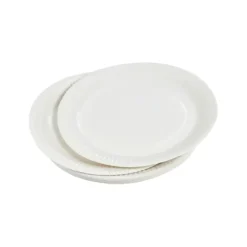 SET 20 ASSIETTES RONDES D.18CM BLANC