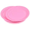 SET 20 ASSIETTES RONDES D.23CM ROSE CLAIR