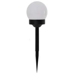 SET 4 BALISES SOLAIRES LUMIERE BLANCHE H.34CM