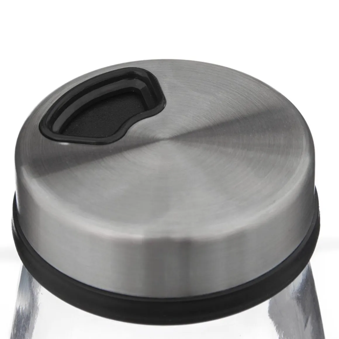 SET 3 BOCAUX EPICES VERRE ET INOX