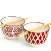 SET 2 BOLS AVEC BAGUETTES PORCELAINE SHANGHAI
