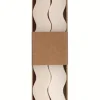 SET 2 BOUGIES ONDULEES 3X23.5CM BLANCHE