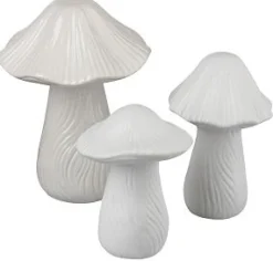 SET 3 CHAMPIGNONS CERAMIQUE 8X8X10CM
