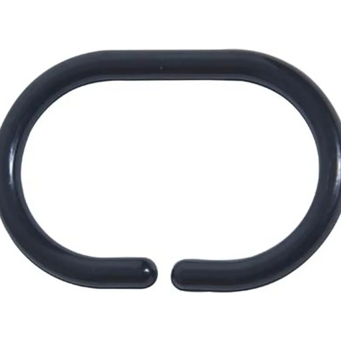 SET DE 12 ANNEAUX DE DOUCHE PP NOIR