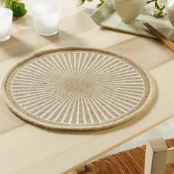 SET DE TABLE 38 CM JUTE IMP SOLEIMIO