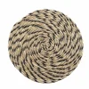 SET DE TABLE 0 38CM PAILLE DE JONC ET POLYPRO NALA NOIR