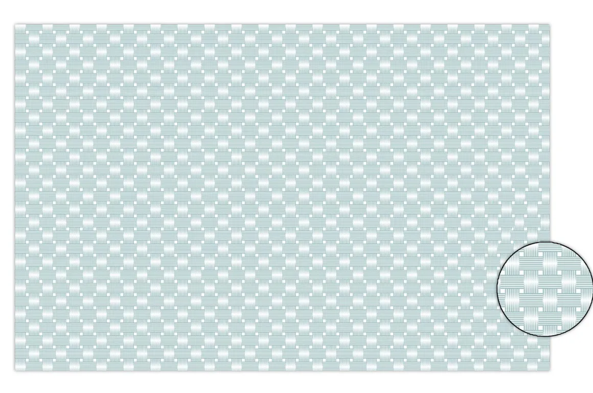 SET DE TABLE STRUCTURE VERT DE GRIS