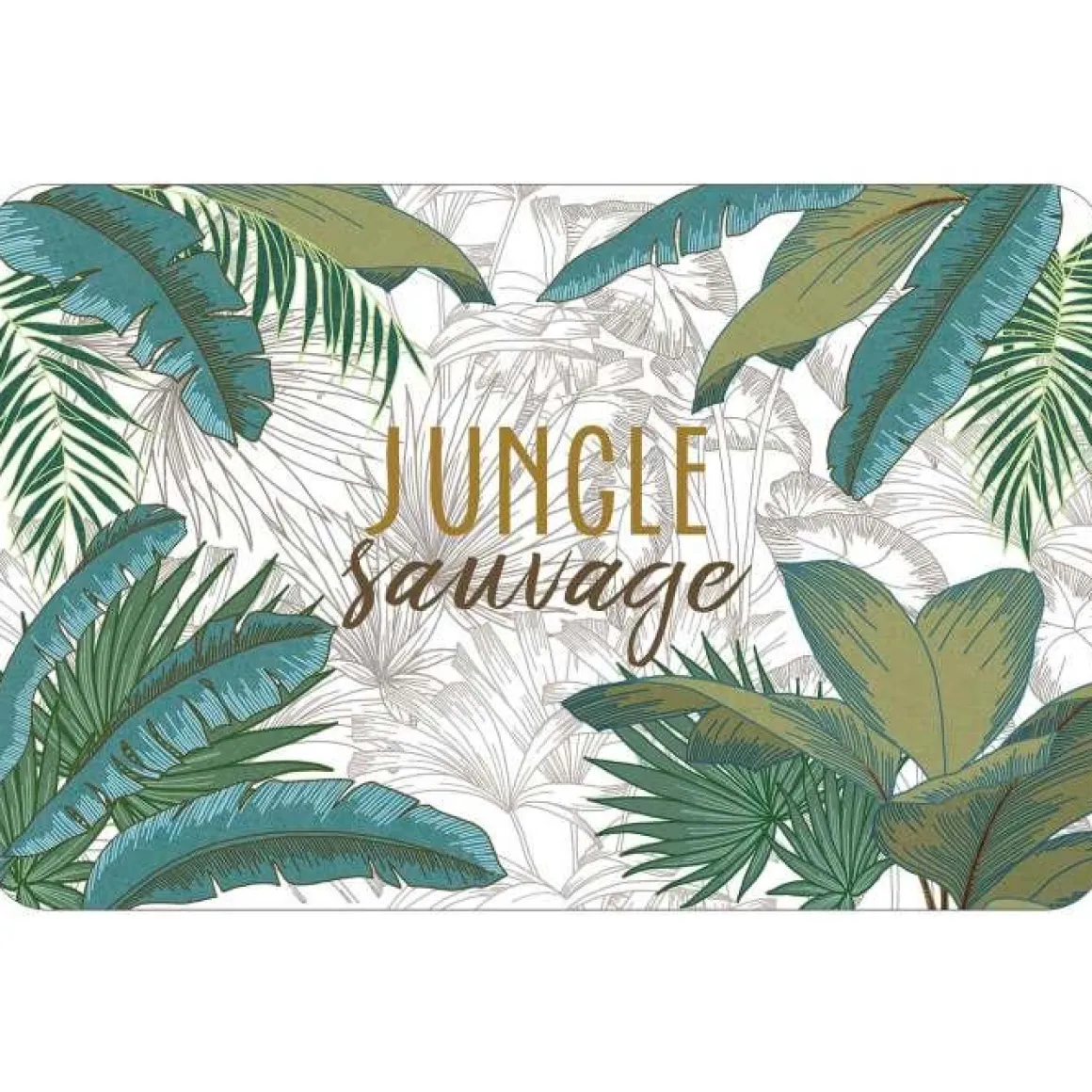 SET DE TABLE 28.5X44CM OPAQUE JUNGLE SAUVAGE