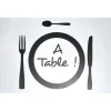 SET DE TABLE 28.5X44 CM POLYPROPYLENE TRANSPARENT A TABLE