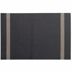 SET DE TABLE 30X45CM PVC ET FILS METALLISES GOLDIRA NOIR OR