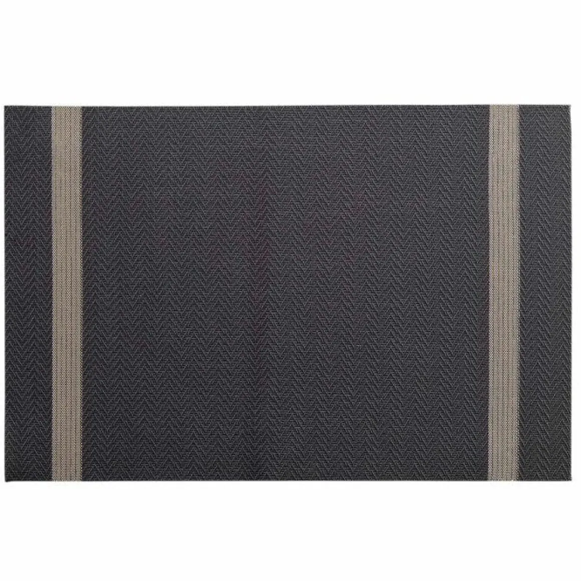 SET DE TABLE 30X45CM PVC ET FILS METALLISES GOLDIRA NOIR OR