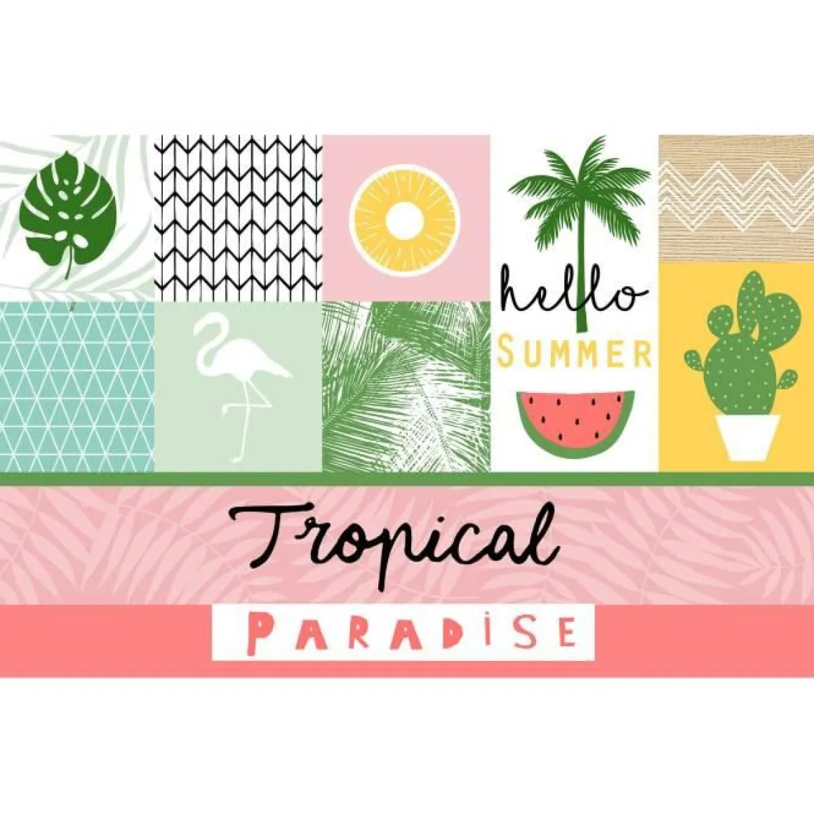 SET DE TABLE 28.5X43.5 CM PVC IMPRIME SWEET PARADISE